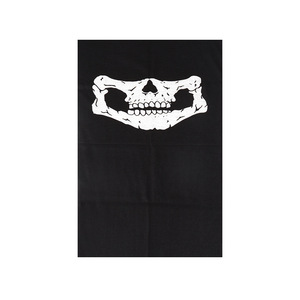 Masque de cyclisme Yueli imprimé crâne, en polyester respirant, serviette de visage d'extérieur, foulard magique, protection solaire estivale - Product Image 1