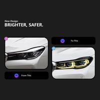 Faros Delanteros LED Estilo Láser CREULI para BMW Serie 7 G11 2016-2019, DRL, Señal de Giro, Proyector, Plug & Play