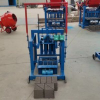 Petite machine de fabrication de briques en blocs de ciment en béton, mobile et manuelle, à vendre en Ouganda
