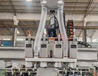 Machine à mortaiser et percer le bois CNC à double station, automatique, pour le travail du bois et la fabrication de meubles