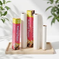 Papier sulfurisé de qualité supérieure, double face, enduit de silicone, biodégradable, de qualité alimentaire, pour la cuisson du pain, du barbecue et l'emballage des aliments