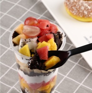 Muỗng Nhựa Nhiều Màu Dùng Một Lần Cứng Dài 19Cm Để Làm Kem <span class=keywords><strong>Pudding</strong></span> Tráng Miệng Nhà Bếp - Product Image 3