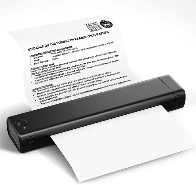 Phomemo M08F Portable Printer Inkless Thermal A4 Size Printer Wireless Mobile Printer for Business/Car Contract Printing/Office