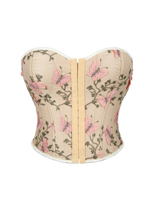 Vintage Party Women <strong>Corset</strong> <strong>Top</strong> New Print Butterfly <strong>Pattern</strong> Slimming Shapewear Para Mujer Lace up <strong>Corset</strong> - Product Image 4