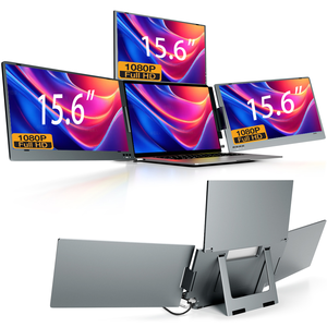 Yeni dört ekran 3 ekran genişletici 15.6 inç c-tipi bağlantı Full HD 1080P dizüstü otomatik rotasyon LCD taşınabilir ekran - Product Image 1