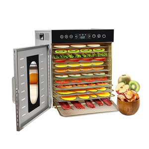 เครื่องอบแห้งอาหารสแตนเลสขนาดใหญ่ 12 ถาด สำหรับใช้ในบ้าน ขายส่ง - Product Image 4