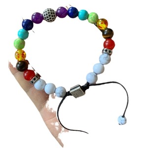 Bracelet tressé personnalisé <span class=keywords><strong>Arbre</strong></span> de Vie Daisy Fangy, Pierre Œil de Tigre Sept Couleurs, Cristal Violet, Accessoire Zircon, Populaire - Product Image 5