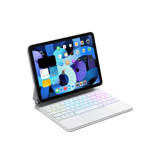 คีย์บอร์ด A16 M3 <span class=keywords><strong>Magic</strong></span> <span class=keywords><strong>Keyboard</strong></span> สำหรับ <span class=keywords><strong>iPad</strong></span> <span class=keywords><strong>Pro</strong></span> 10.9 M2 2025 สำหรับ <span class=keywords><strong>iPad</strong></span> <span class=keywords><strong>Pro</strong></span> <span class=keywords><strong>11</strong></span> 2025 สำหรับ <span class=keywords><strong>iPad</strong></span> Air 5 รุ่นที่ 10 และ <span class=keywords><strong>iPad</strong></span> Air 4 คีย์บอร์ดแบบ <span class=keywords><strong>Folio</strong></span> สำหรับแท็บเล็ต พร้อมคีย์บอร์ดแบบ Scissor - Product Image 2