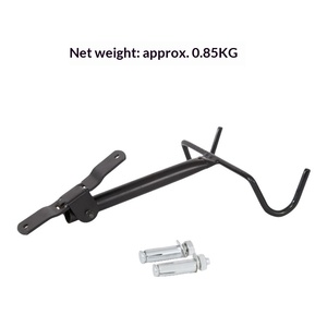 Supporto <span class=keywords><strong>da</strong></span> Parete per Bicicletta, Gancio <span class=keywords><strong>Doppio</strong></span> per Mountain Bike e Bici Senza Pedali, <span class=keywords><strong>Portabici</strong></span> <span class=keywords><strong>da</strong></span> Interno/Esterno con Capacità di Carico di 25kg - Product Image 6