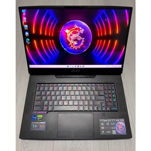 โน้ตบุ๊กเกมมิ่ง <span class=keywords><strong>MSI</strong></span> Titan GT77HX 13VI RTX 4090 รุ่นใหม่ปี 2023 ขนาด 17.3 นิ้ว UHD 144Hz Intel I9-13980HX - Product Image 4