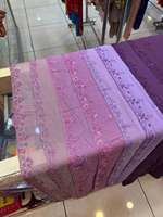Foulards et hijabs ethniques musulmans respirants en dentelle, bandanas de Malaisie, nouveau style personnalisé, broderie perlée, couleur unie, islamique
