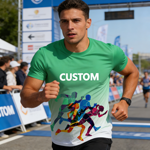 Camiseta Deportiva Personalizada con Sublimación, Temática de Maratón, Secado Rápido, Impresión de Logotipo Personalizado - Product Image 2