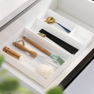 Office Organizer Drawer Divided Storage Box Rectangle Desktop Storage For Office Desk Cabinet Kitchen Cosmetics Small Medium - Product Image 3