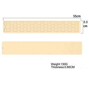 55*8.8CM Slip Resistant Silicone Dry Pad for <b>Kitchen</b> Heat-resistant Pad Dish Drying <b>Kitchen</b> <b>Mat</b> Silicone Dishwashing Rack - Product Image 2