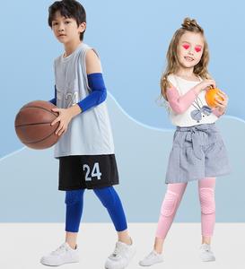 Ginocchiere a Compressione <span class=keywords><strong>Anti</strong></span>-Collisione per Basket, Pallavolo, Calcio e Altri Sport - Protezioni per Gambe per Bambini e Ragazzi - Product Image 2
