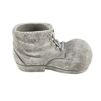 Pot de fleurs en ciment fait main sur mesure en forme de chaussure pour décoration intérieure et jardin