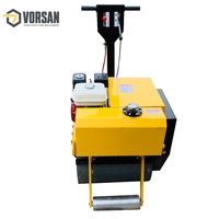 Mini Compacteur Vibratoire Routier Monocylindre Portatif pour Asphalte, MOQ 1 Pièce, Certifié CE, Moteur à Essence pour Chantier Routier