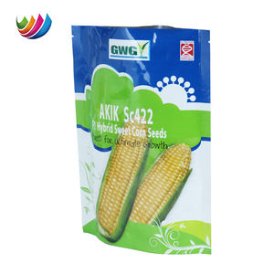 Bolsa de pie de papel de aluminio impresa personalizada, bolsa de plástico para embalaje de semillas de maíz dulce <span class=keywords><strong>amarillo</strong></span> de arroz híbrido para agricultura - Product Image 3