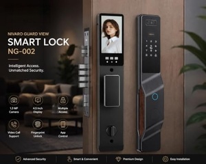 IP65 Waterproof Multi-Language Palm Vein Face Recognition Wifi Door Lock Anti-Peeking-Easy to Install Video Intercom <b>Smart</b> Locks - Product Image 5