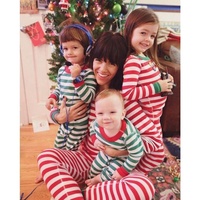 Ensembles de Noël pour bébés filles, pyjamas en bambou durables, pyjamas de famille pour dormir, pyjamas pour enfants, maman et moi, ensembles pour filles