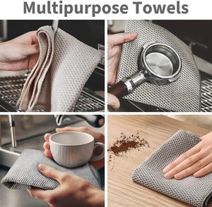 Paño de Limpieza de Microfibra de Alta Resistencia para Uso Industrial, de Secado Rápido, Multiusos, con Diseño Jacquard - Product Image 3