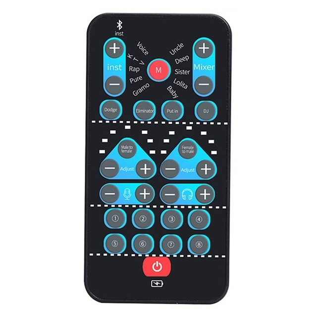 High Quality M10 Mobile Computer Sound Card Mini Voice Changer K Song Recording Wireless Voice Changer