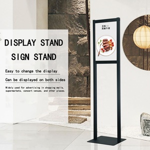 Support de signalétique double face sur pied en ABS écologique avec affiches interchangeables pour la promotion d'hôtels et de concerts - Product Image 1