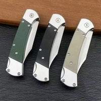 Couteau pliant d'extérieur 112, haute dureté, manche G10, couteau à fruits portable pour le camping et l'autodéfense