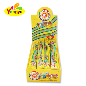 High Quality Soft Rolls Long Colorful <strong>Sour</strong> Band Candies with Soft for <strong>Skittles</strong> Flavors - Product Image 4