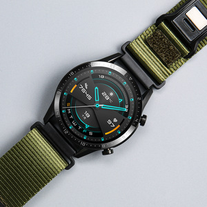 Nouveau modèle de montre intelligente 20mm 22mm pour Samsung Galaxy <span class=keywords><strong>Watch</strong></span> <span class=keywords><strong>7</strong></span> <span class=keywords><strong>Garmin</strong></span>, bracelet en nylon tissé à boucle magnétique - Product Image 3