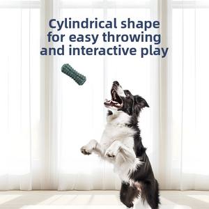 Patlayıcı Dişler Diş Gıcırdatma ve Diş Temizleme Köpek Oyuncakları Isırmaz, Silindirik Kauçuk Büyük Köpek Evcil Hayvan Oyuncak Fabrikası - Product Image 5
