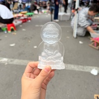 Statue de Bouddha en sélénite blanche naturelle, sculptée à la main, cristal poli à la main, décoration Feng Shui pour la maison, pierre de guérison, cadeau de méditation Reiki