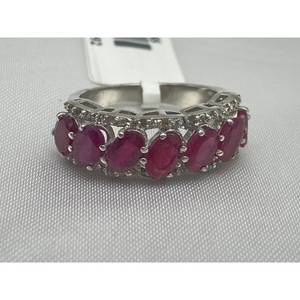 แหวนทับทิมหรูหราขายดีรุ่นใหม่ เงินแท้ 925 เหมาะสำหรับเป็นของขวัญ งานปาร์ตี้ งานแต่งงาน งานหมั้น พิธีทางศาสนา และงานอีเว้นท์ต่างๆ - Product Image 4