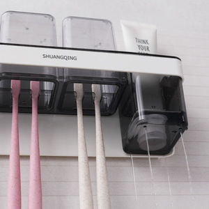 Support mural drainable pour brosses à dents, sans perçage, adhésif, étanche, pour salle de bain, rangement de dentifrice - Product Image 3