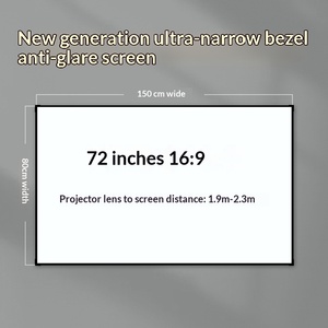 <span class=keywords><strong>Écran</strong></span> de <span class=keywords><strong>projection</strong></span> mural motorisé ALR UST haute définition anti-lumière à cadre ultra-fin pour home cinéma - Product Image 6