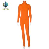 Combinaisons pour femmes prêtes à être expédiées, style boutique, fitness, extensibles, manches longues, doublure épaisse en peluche, automne