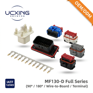 Connecteurs MF130 mâles/femelles pour assemblages carte-câble 8P-35P en alliage de cuivre pour le transport ferroviaire et les véhicules à énergie nouvelle en stock - Product Image 1