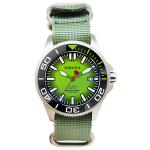 OEM Custom Manufacturer Diving Watches Men San <span class=keywords><strong>Martin</strong></span> Red Watch orologio subacqueo con cinturino in Nylon di marca impermeabile - Product Image 2