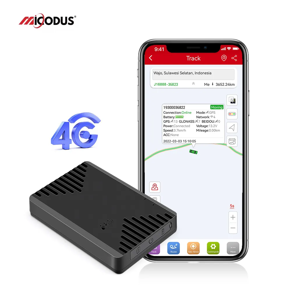 Contêiner de carga ML300G Mercado Livre Micodus 4G localizador GPS rastreador magnético sem fio dispositivo de rastreamento de escuta de voz voltado para Geo