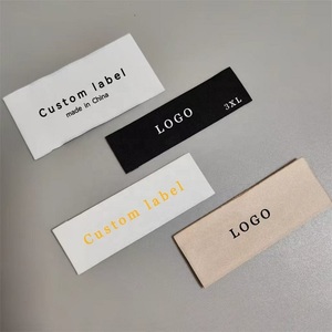 Étiquettes de vêtements personnalisées au prix d'usine, tissées, découpées au laser, écologiques, autocollantes, imprimées avec logo et nom de marque personnalisés - Product Image 5