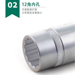 ชุดซ็อกเก็ตเมตริกสำหรับงานหนัก <span class=keywords><strong>SATA</strong></span> 09016 จำนวน 26 ชิ้น พร้อมด้ามขันแบบ Breaker Bar, <span class=keywords><strong>ประแจ</strong></span>วงล้อ และอะแดปเตอร์ สำหรับซ่อมยานยนต์เชิงพาณิชย์ในโรงซ่อม - Product Image 3