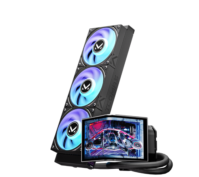 NEOX 360 AIO CPU Water Cooler 350W Max TDP 6.67 Inch 2K Curved Naked Eye 3D AMOLED Screen ARGB Liquid Cooling Support
