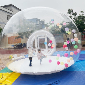 Maison bulle gonflable transparente en PVC pour le camping en extérieur, type 'Shopping mall drainage punch-in', épaissie - Product Image 3