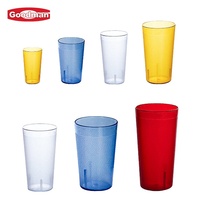 Vasos de Plástico Reutilizables Personalizables Goodman Modern para Restaurantes, 10 Oz. Portátil, multiusos, 144 unidades/paquete, multicolor