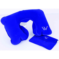 Gonflable floqué oreiller cervical avec pochette