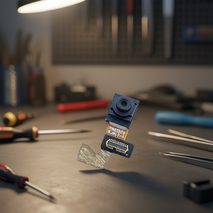 Cámara frontal para Oppo A54s, pieza de repuesto con cable flexible y conector - Product Image 3