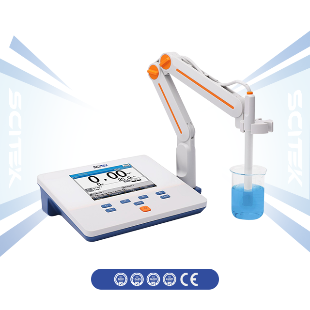 SCITEK Lab Benchtop Dissolved Oxygen Meter 0.00-99.99 Mg/L High Resolution LCD Multi-reading Manual Salinity Factor Correction
