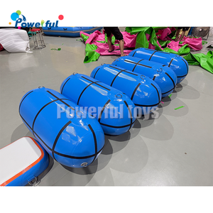 Ninja Warrior Obstáculos Pasos oscilantes inflables Air Track Crawl Bridge Mats para parques de aventura y uso público - Product Image 6