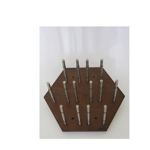 Soporte de acero inoxidable de nogal de la mejor calidad, soporte para botellas de madera para decoración de casas de lujo - Product Image 1