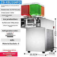 Machine à glace pilée et à neige professionnelle de qualité commerciale, durable, avec une vitesse de production rapide de glace et de neige, pour les restaurants européens